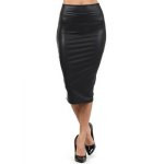 black midi skirt