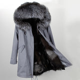 Hooded Fur Coat