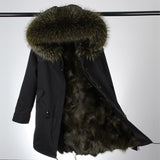 Hooded Fur Coat