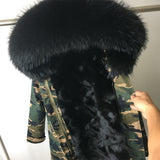 Hooded Fur Coat