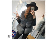 Faux Fur and Leather Jacket