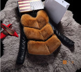 Faux Fur and Leather Jacket