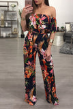 Palm print  jumpsuits