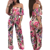 Palm print  jumpsuits