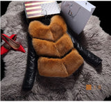 Faux Fur and Leather Jacket