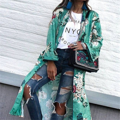Floral  Cardigan