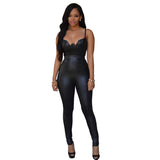 Faux Leather catsuit