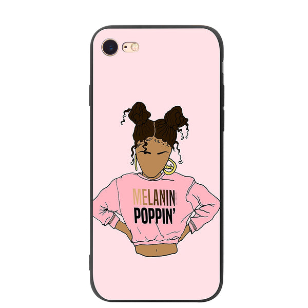 Melanin Poppin Silicone iPhone Case