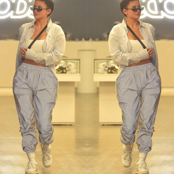 Gray Reflector Pants