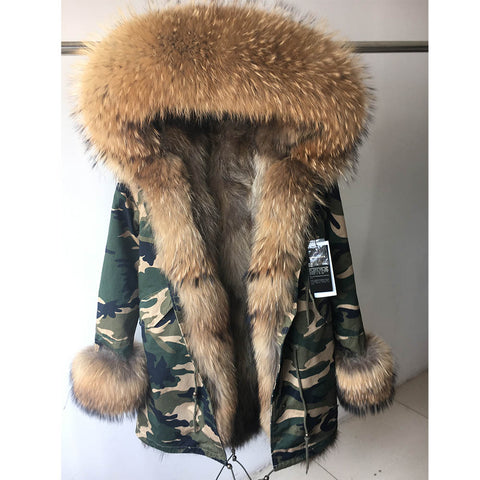 Camo Fur Parka